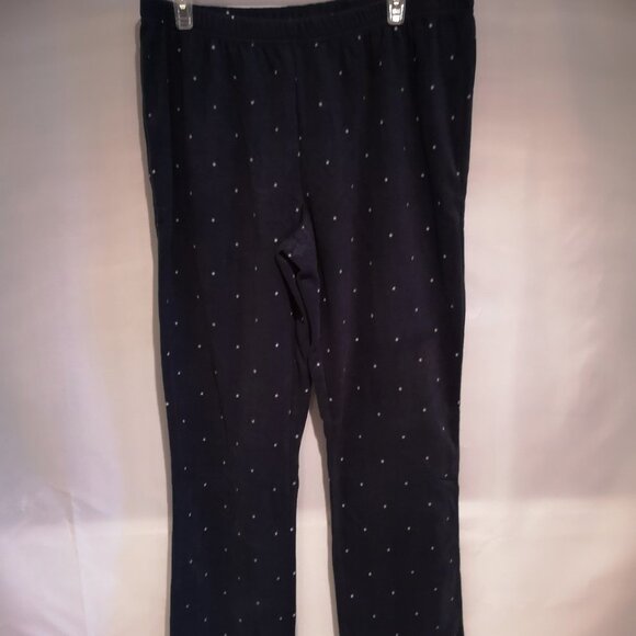 NWT Kiabi Ladies Size XL Navy Flocked Polyester Loose Fit 2 Piece Pajamas - Picture 7 of 12